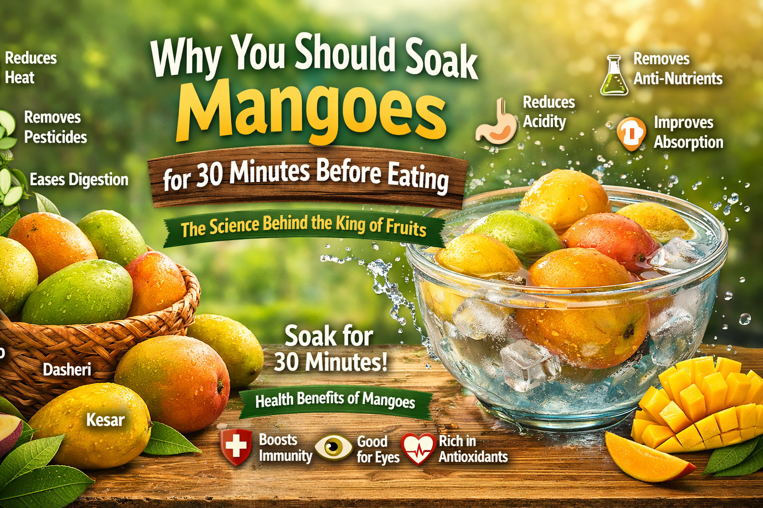 Why You Should Soak Mangoes for 30 Minutes Before Eating